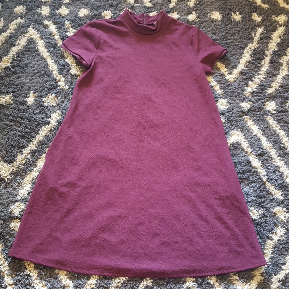Maroon Babydoll Dress